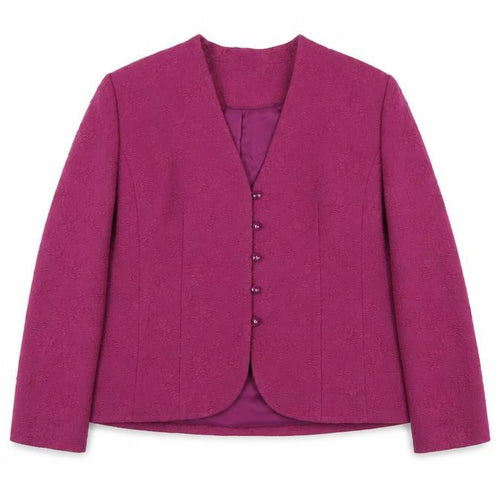 Eastex Women's Purple Long Sleeve Blazer UK 16
