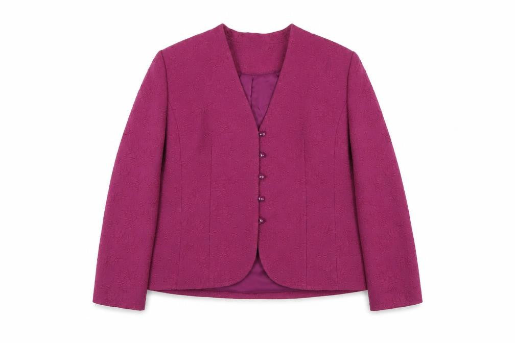 Eastex Women's Purple Long Sleeve Blazer UK 16