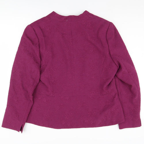 Eastex Women's Purple Long Sleeve Blazer UK 16