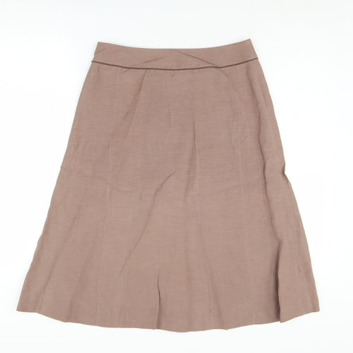 Boden Women's Brown A-Line Midi Skirt, Size 18L