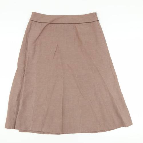 Boden Women's Brown A-Line Midi Skirt, Size 18L