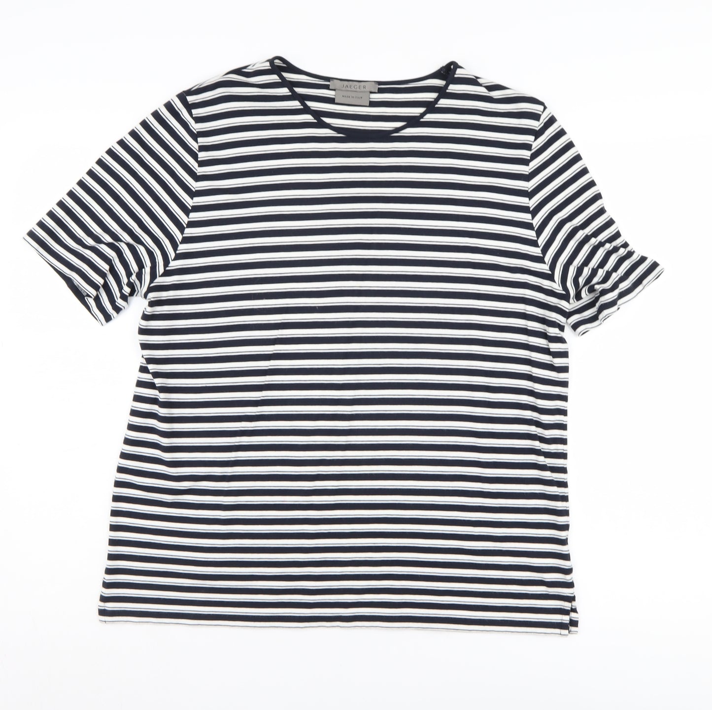 Jaeger Women's Striped T-Shirt M Multicoloured