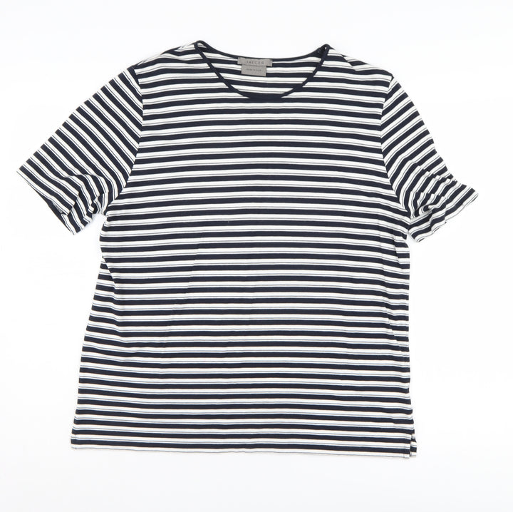 Jaeger Women's Striped T-Shirt M Multicoloured