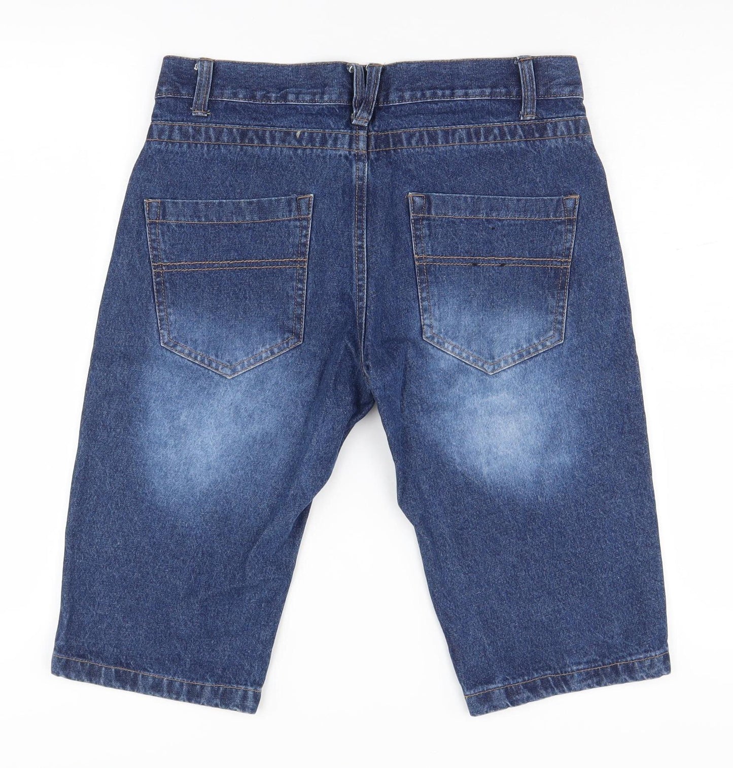 Pierre Cardin Men's Blue Cropped Denim Jeans XS