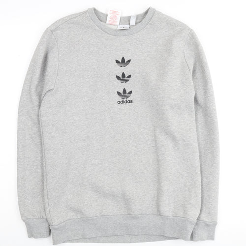Adidas Boys Grey Crew Neck Sweatshirt 13-14 Years