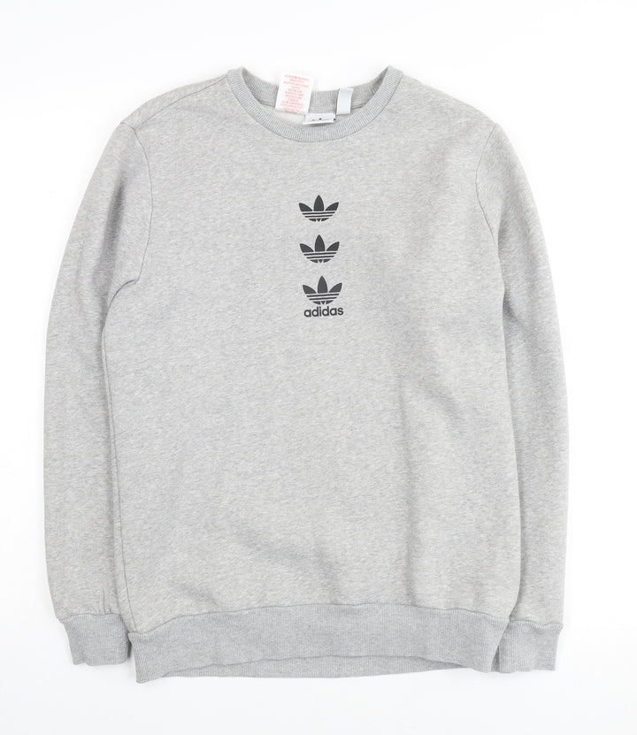 Adidas Boys Grey Crew Neck Sweatshirt 13-14 Years