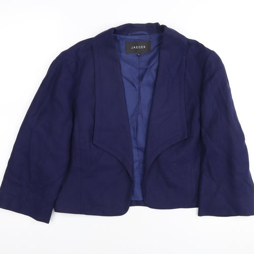Jaeger Women's Blue Blazer Size 12 Regular Fit