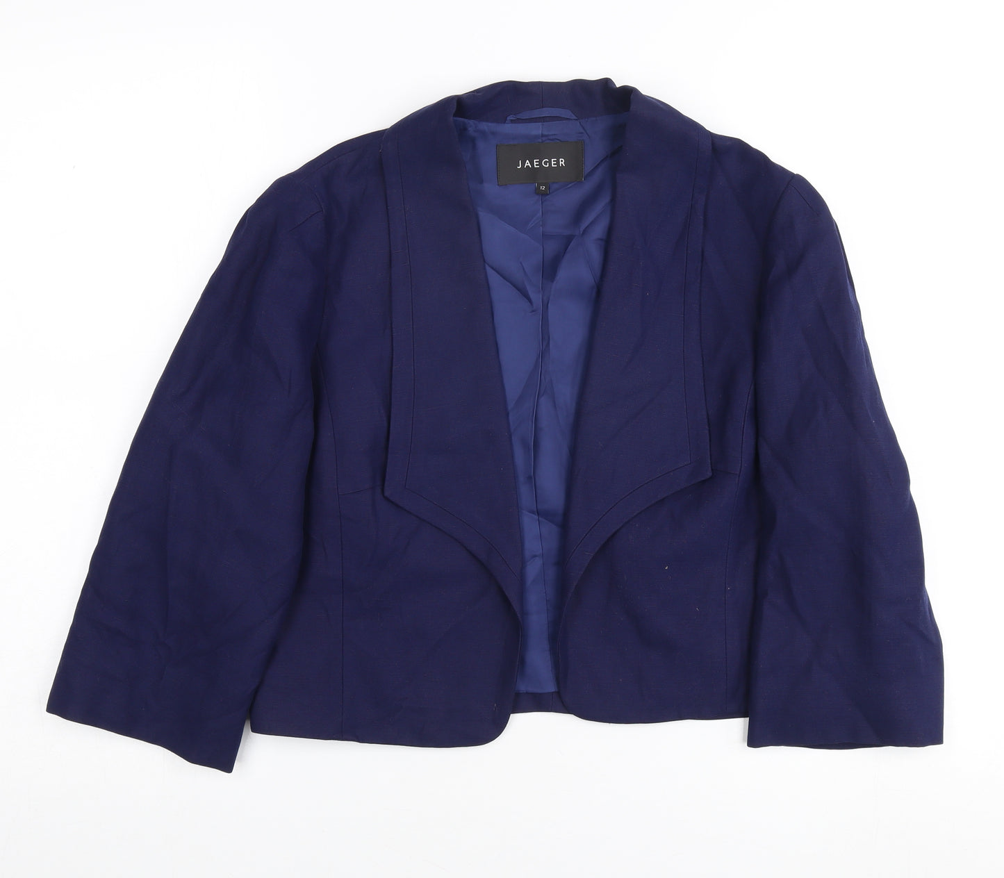 Jaeger Women's Blue Blazer Size 12 Regular Fit