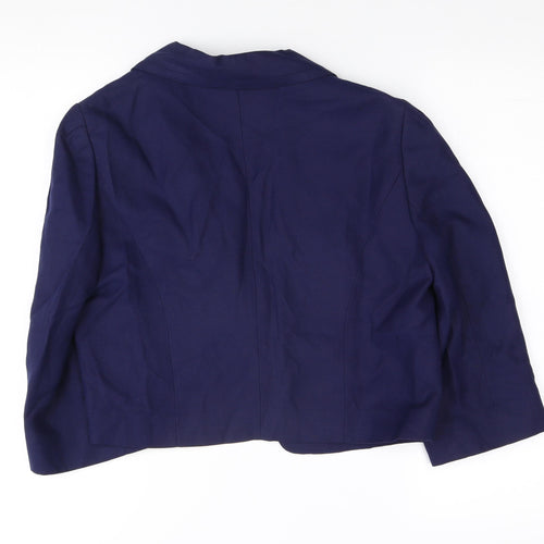 Jaeger Women's Blue Blazer Size 12 Regular Fit