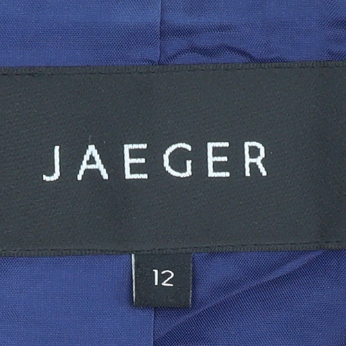 Jaeger Women's Blue Blazer Size 12 Regular Fit