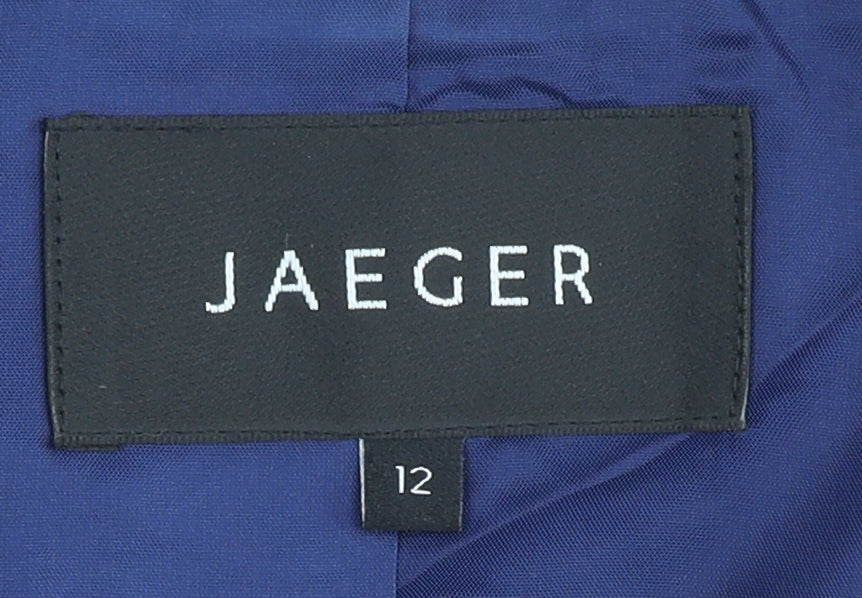 Jaeger Women's Blue Blazer Size 12 Regular Fit