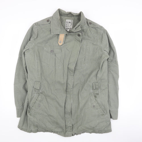 Next Women's Green Military Jacket - Size 16