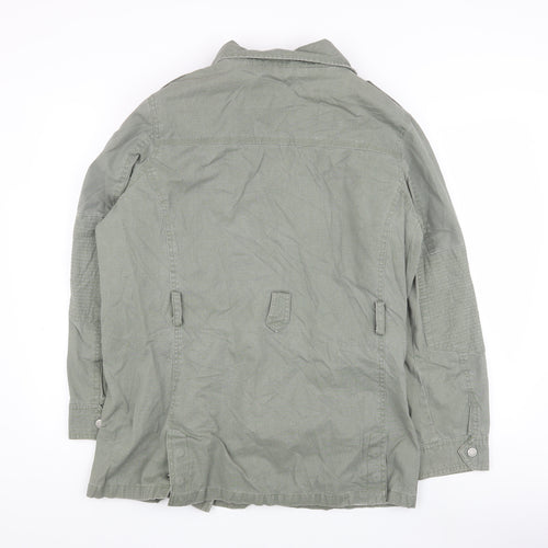 Next Women's Green Military Jacket - Size 16