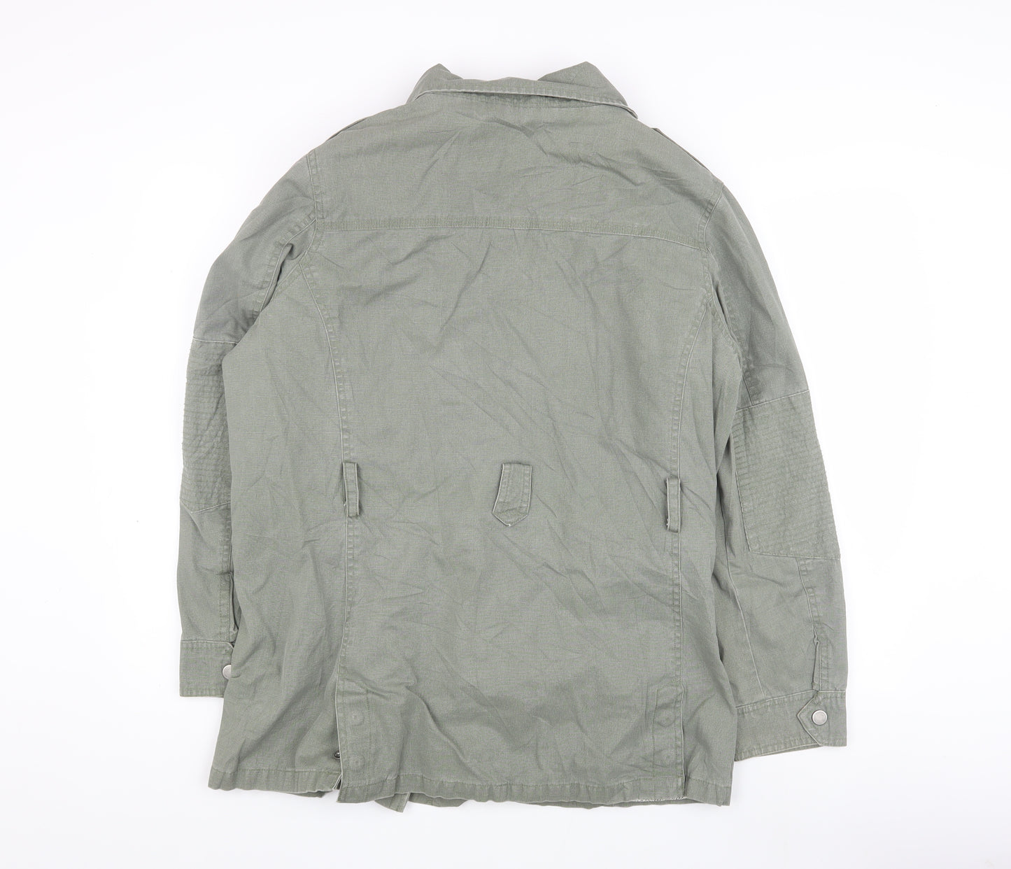 Next Women's Green Military Jacket - Size 16