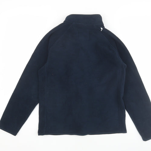 Marks and Spencer Girls Blue Basic Fleece Jacket 10-11 Years