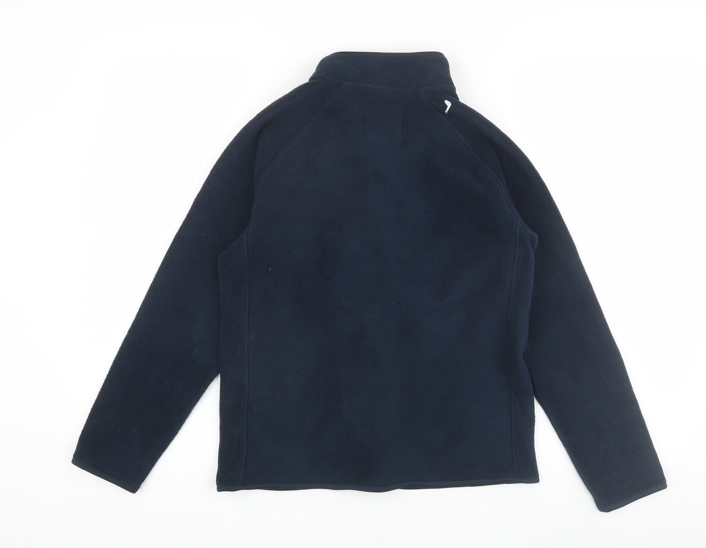 Marks and Spencer Girls Blue Basic Fleece Jacket 10-11 Years