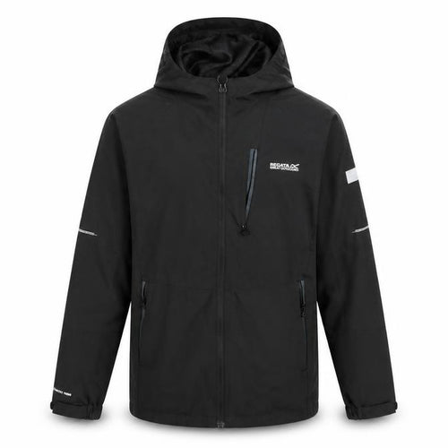Regatta Unisex Kids Black Waterproof Rain Coat 11-12 Years