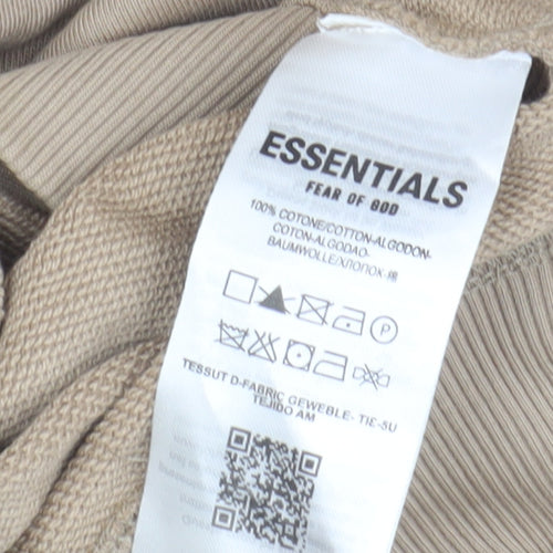 Fear of God Essentials Boys Beige Pullover Sweatshirt 11-12Y