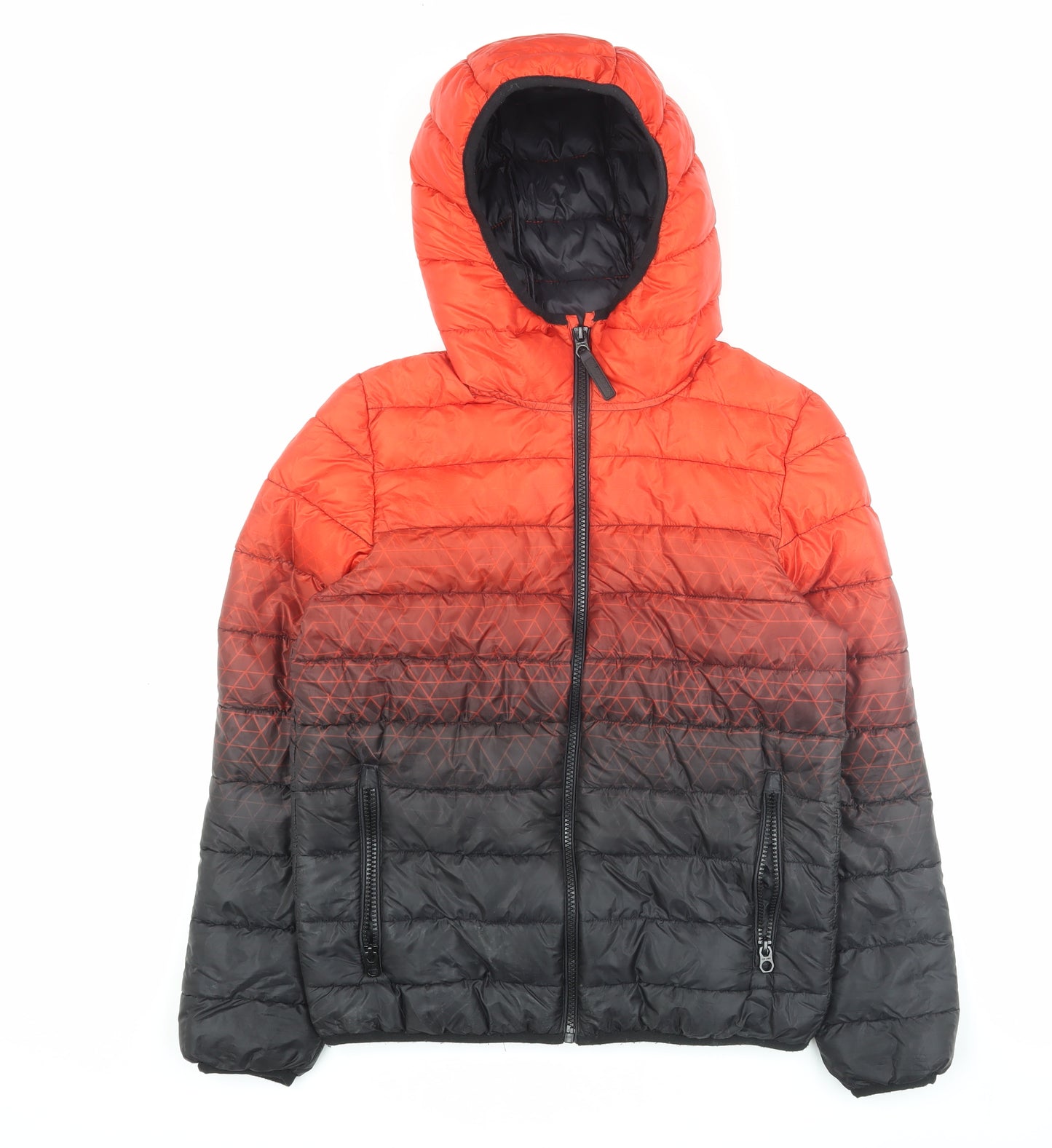 Next Boys Red Black Puffer Jacket, 11 Years, Winter Style