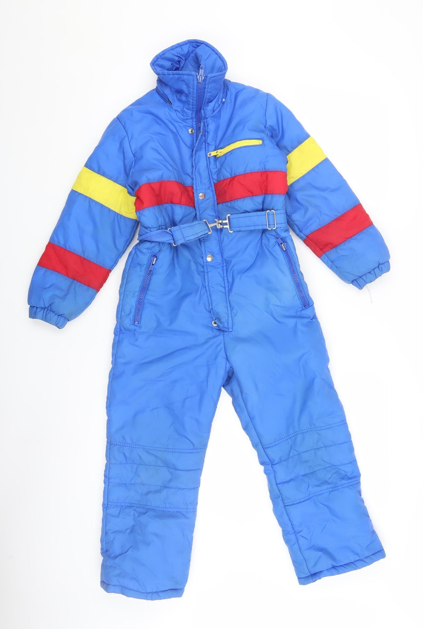 BOYS Blue Colourblock Snowsuit M Insulated Winter