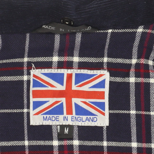 Made In England Vintage Men's Blue Waxed Cotton Field Jacket M