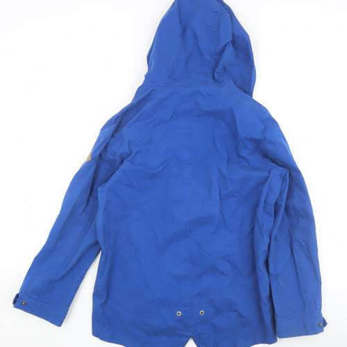 Joules Boys Blue Hooded Jacket, Size 12, Lightweight