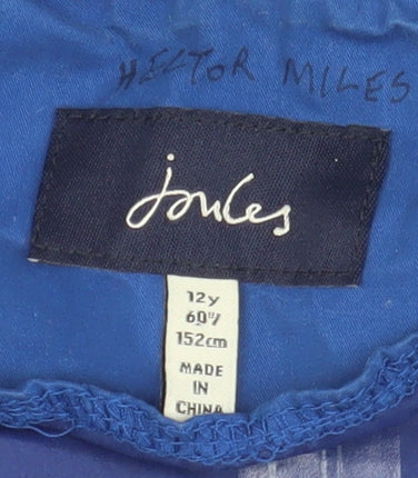 Joules Boys Blue Hooded Jacket, Size 12, Lightweight