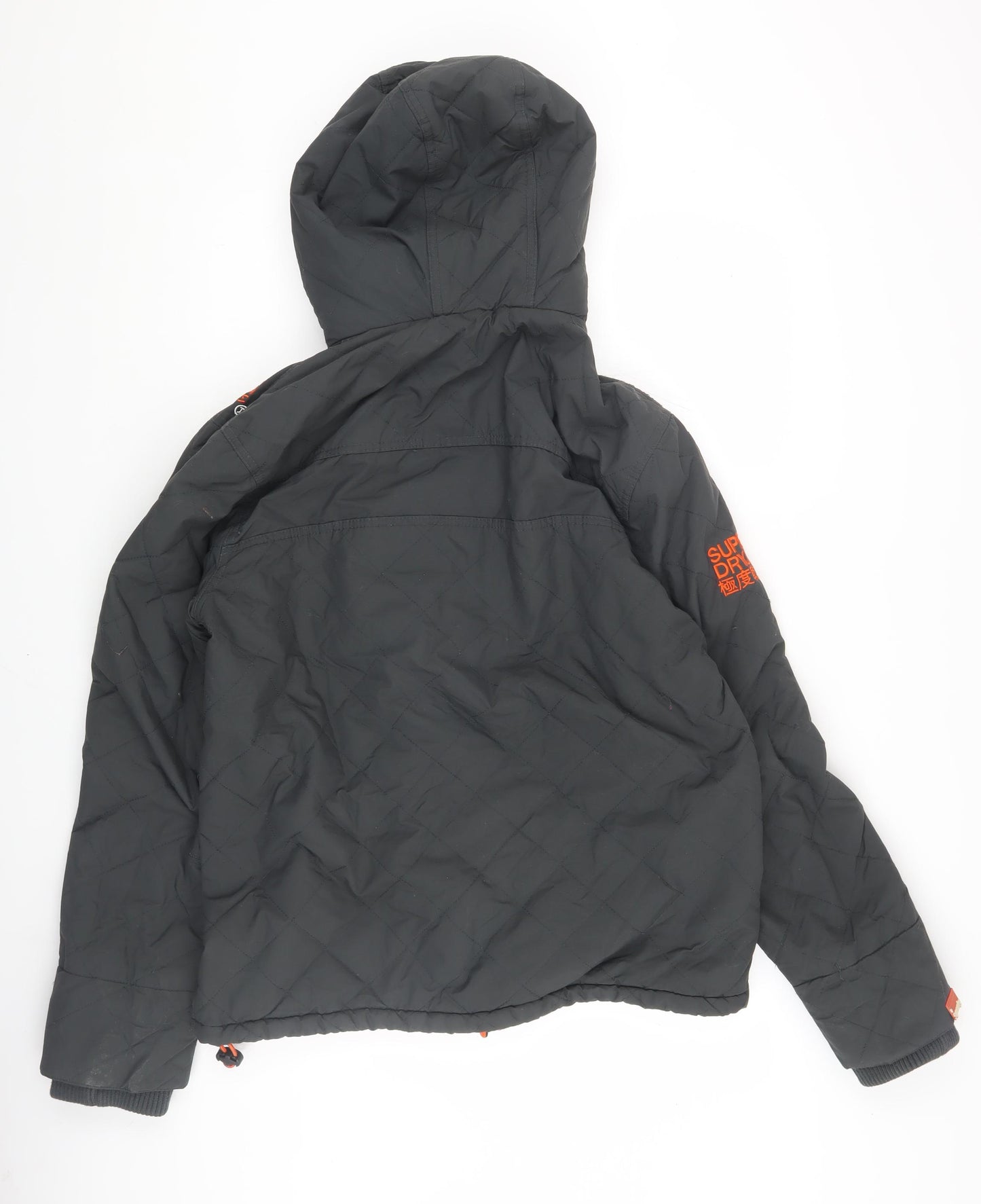 Superdry Men's Black XL Hooded Windbreaker Jacket