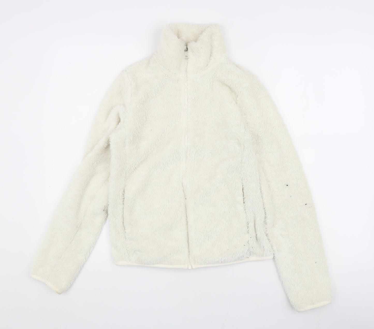 Uniqlo Women's White Fleece Jacket XS Casual Winter
