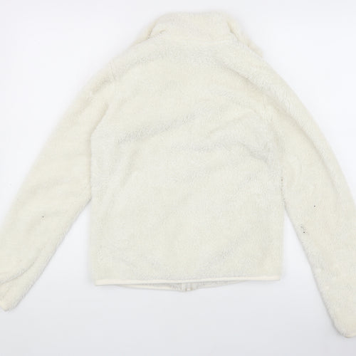 Uniqlo Women's White Fleece Jacket XS Casual Winter