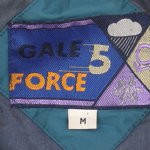 GALE FORCE Unisex Blue Windbreaker Jacket M