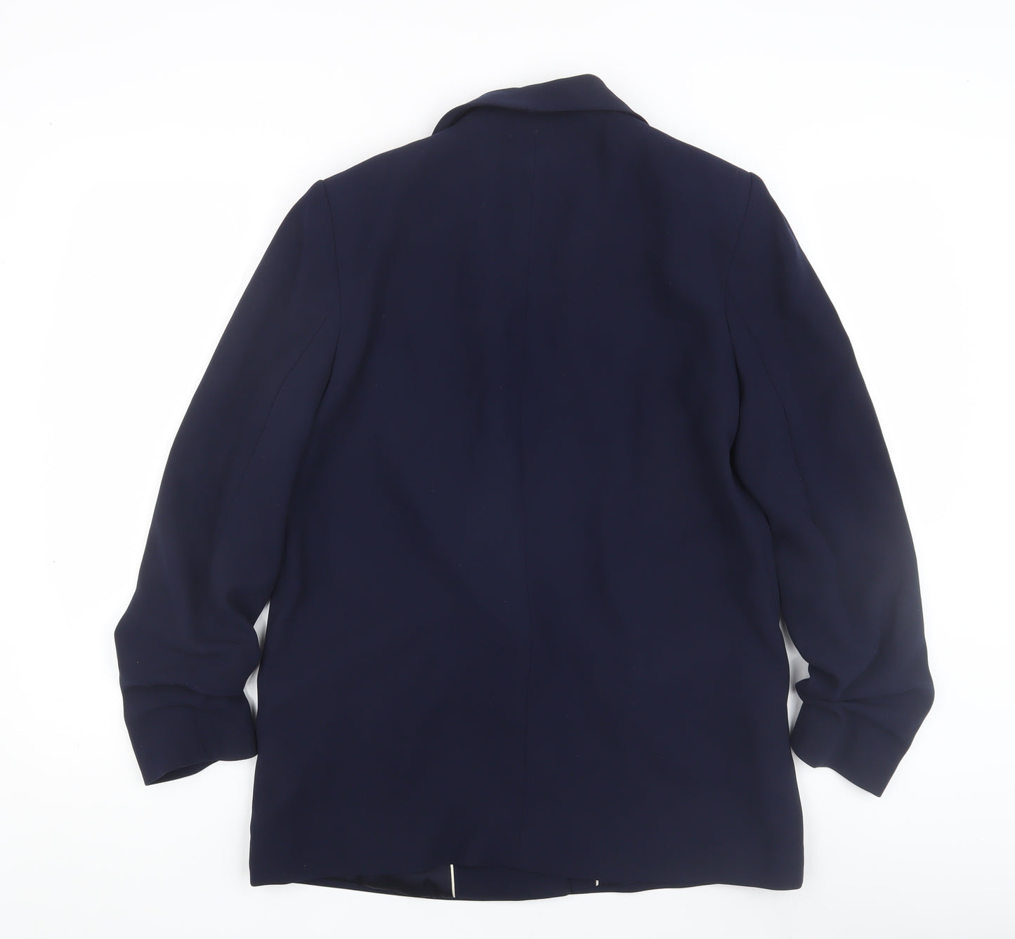 MNG Women's Blue Blazer, Size M, Single-Breasted