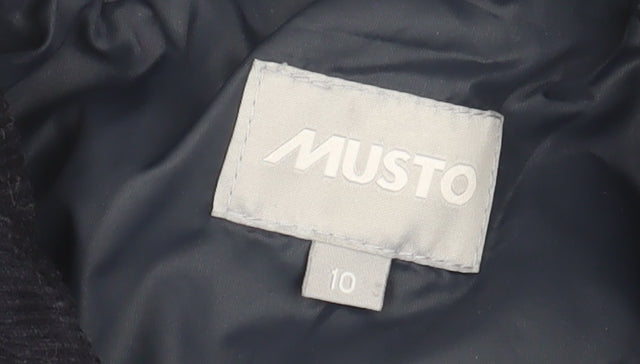 Musto Women's Blue Quilted Jacket Size 10