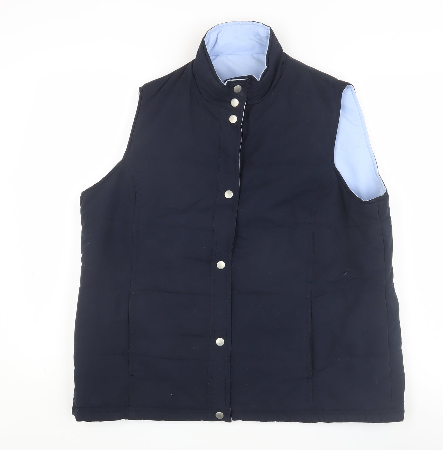 Bonmarche Women's Blue Padded Waistcoat M