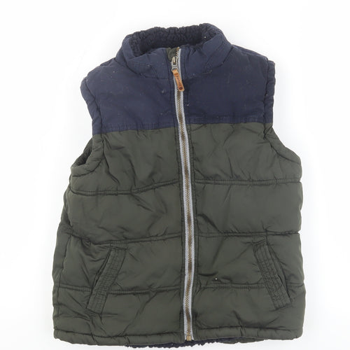 FatFace Boys Green & Blue Puffer Jacket 11 Years