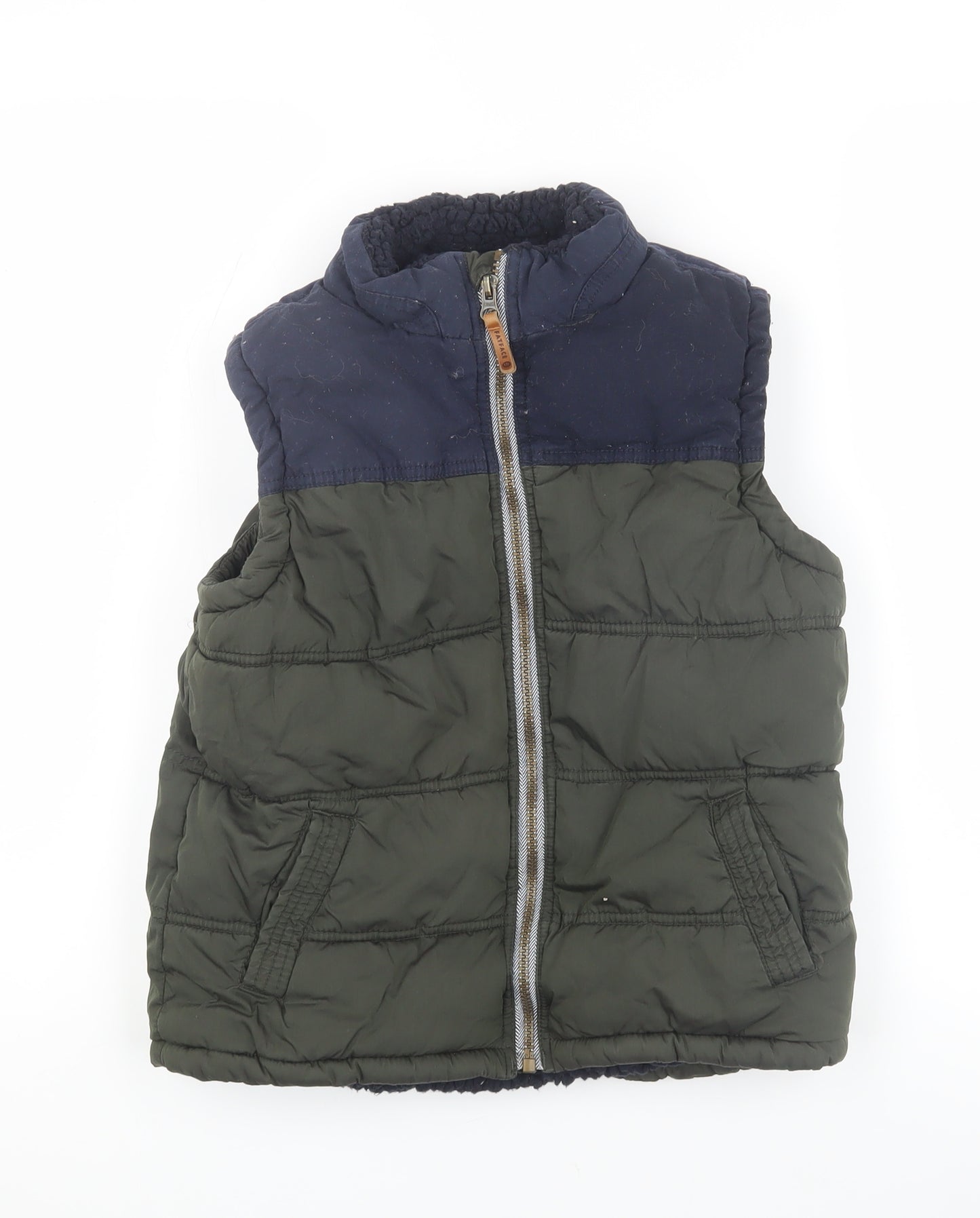 FatFace Boys Green & Blue Puffer Jacket 11 Years