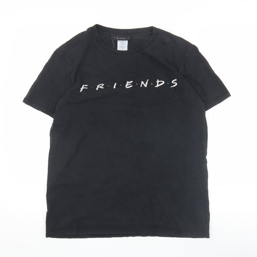 FRIENDS Men’s Black T-Shirt S Short Sleeve TV Show