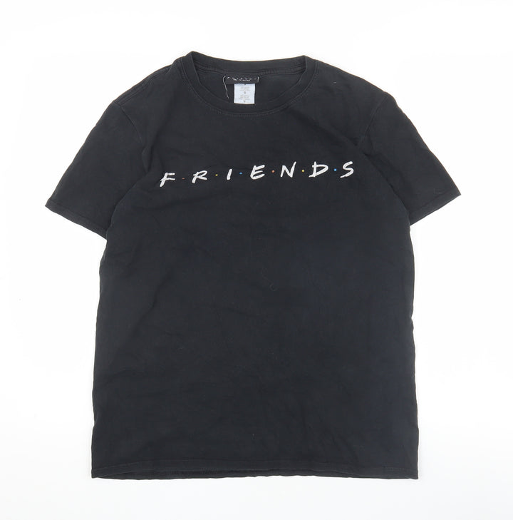 FRIENDS Men’s Black T-Shirt S Short Sleeve TV Show