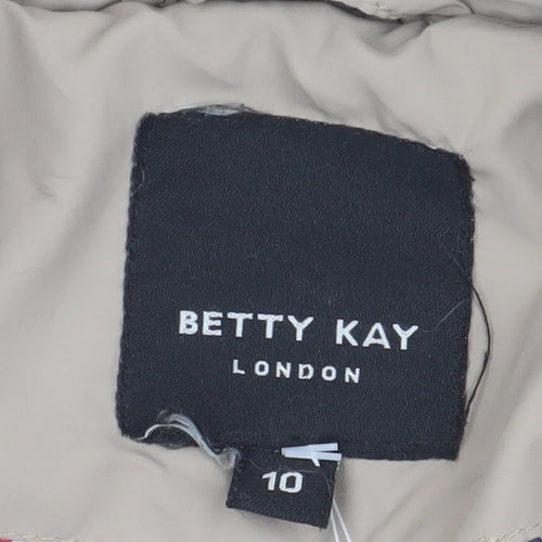 Betty Kay Women's Beige Quilted Jacket Size 10