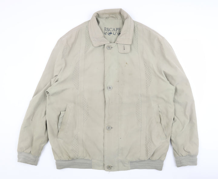 Escape Men's Beige XL Classic Mid-Length Jacket