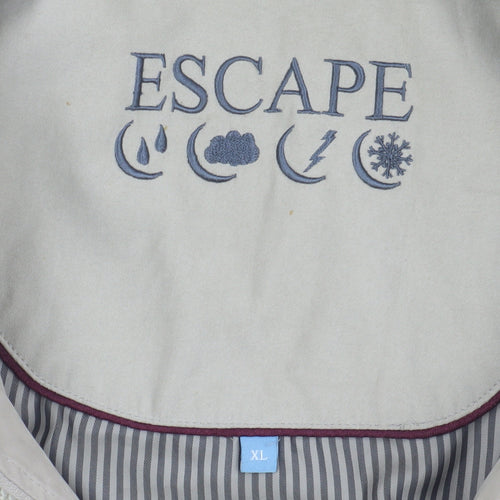 Escape Men's Beige XL Classic Mid-Length Jacket