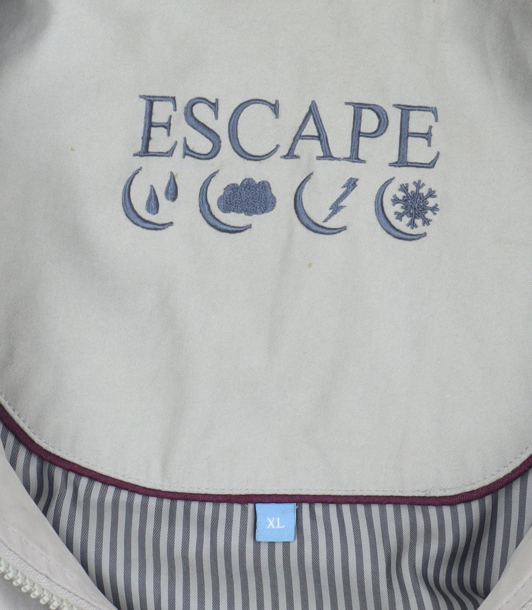 Escape Men's Beige XL Classic Mid-Length Jacket