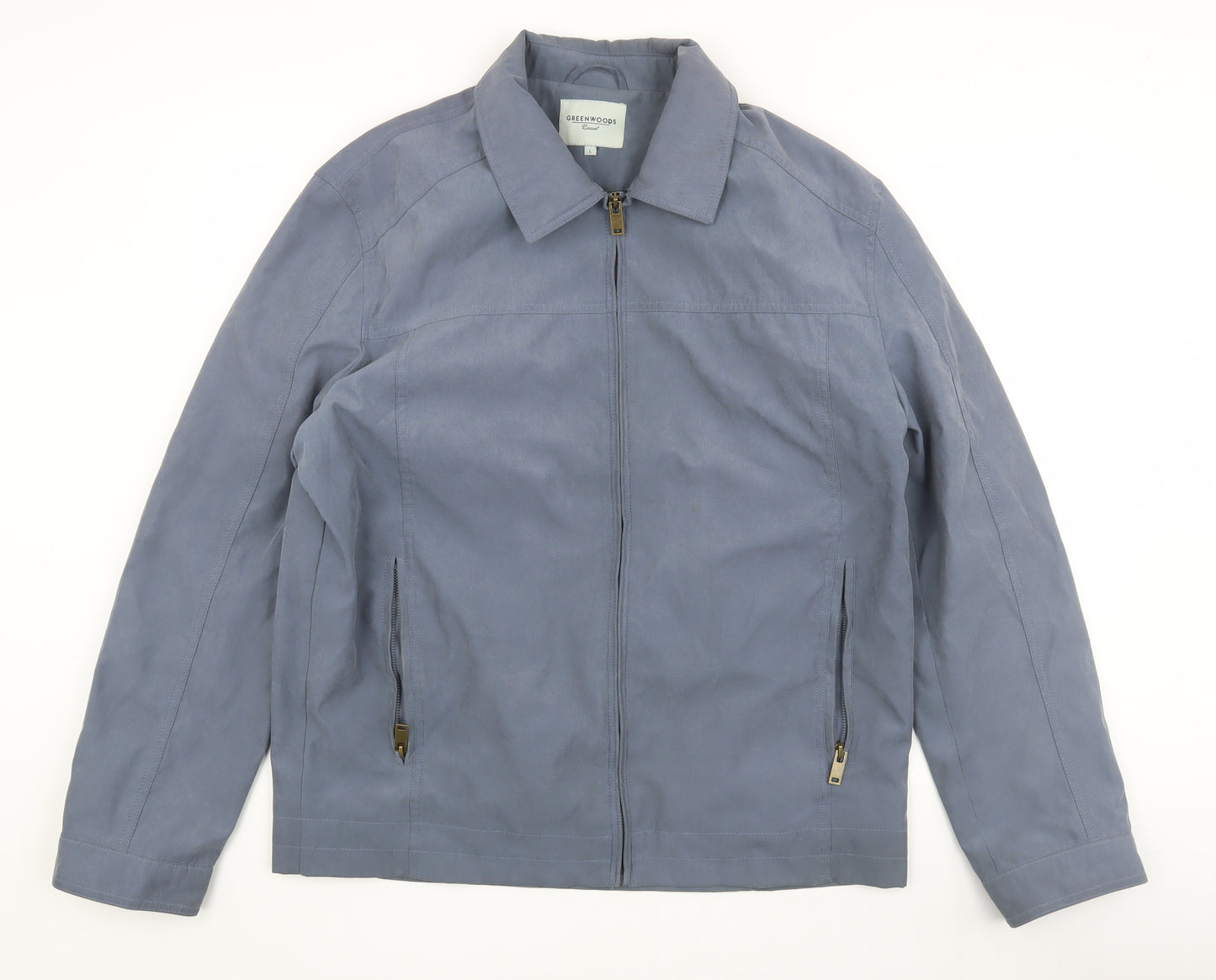 Greenwoods Men's Blue Casual Zip Jacket L