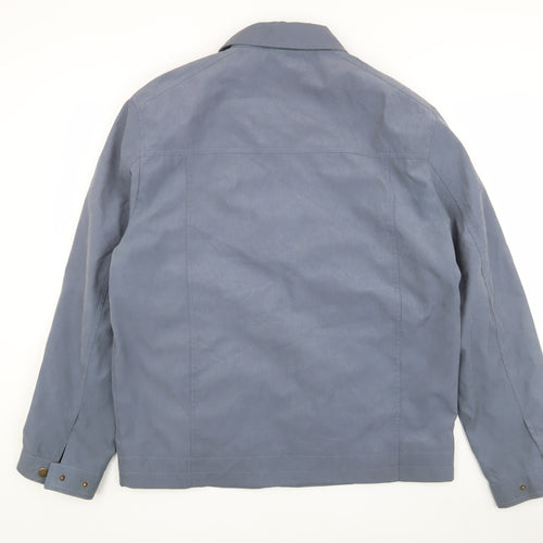 Greenwoods Men's Blue Casual Zip Jacket L