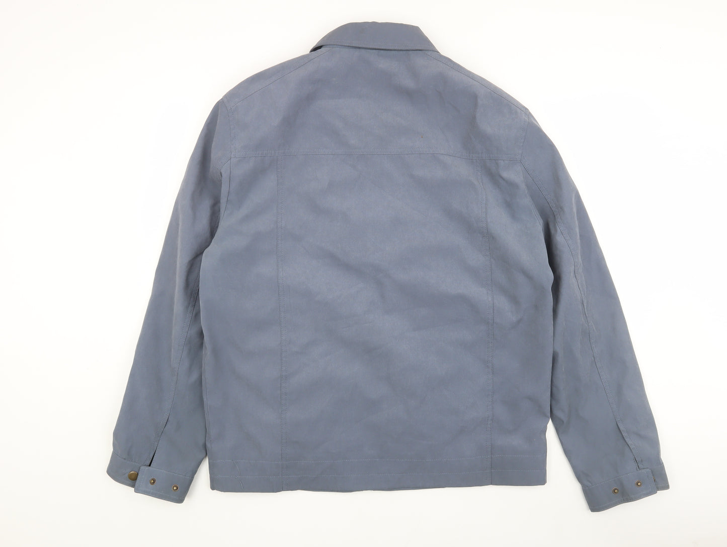 Greenwoods Men's Blue Casual Zip Jacket L