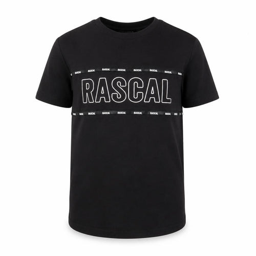 Rascal Boys Black L T-Shirt Casual Crew Neck Short Sleeve
