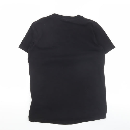 Rascal Boys Black L T-Shirt Casual Crew Neck Short Sleeve