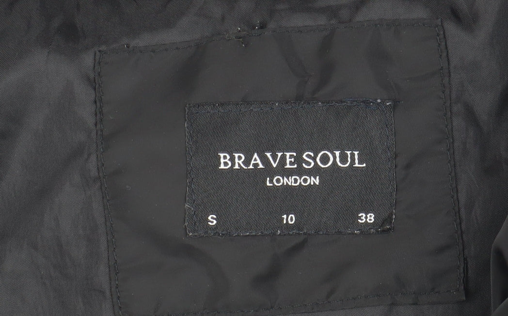 Brave Soul Women's Black Puffer Jacket Size 10
