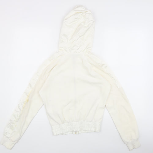 Dolce & Gabbana Women's White Full Zip Hoodie S