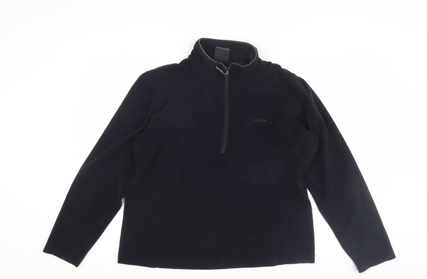 Iguana Women's Black 1/4 Zip Windbreaker Jacket Size 12